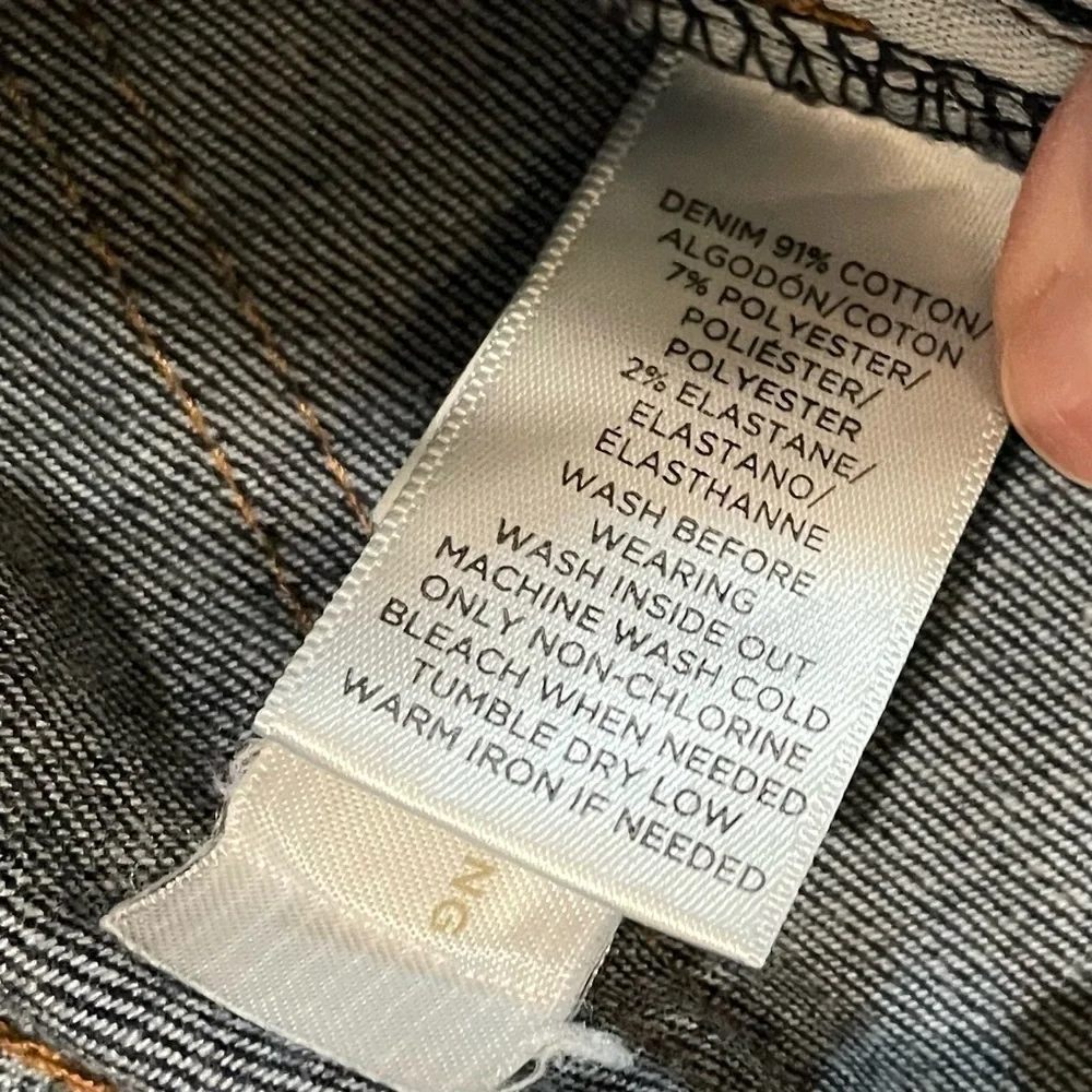 LOFT Curvy Straight Dark Blue Jeans 12 / 31 - Picture 7 of 9